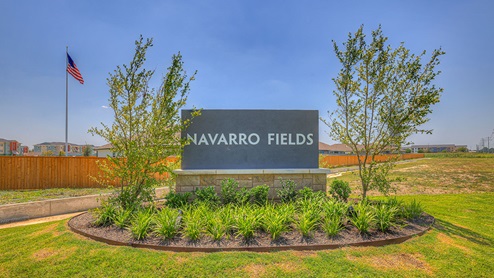 Navarro Fields Entry Monument