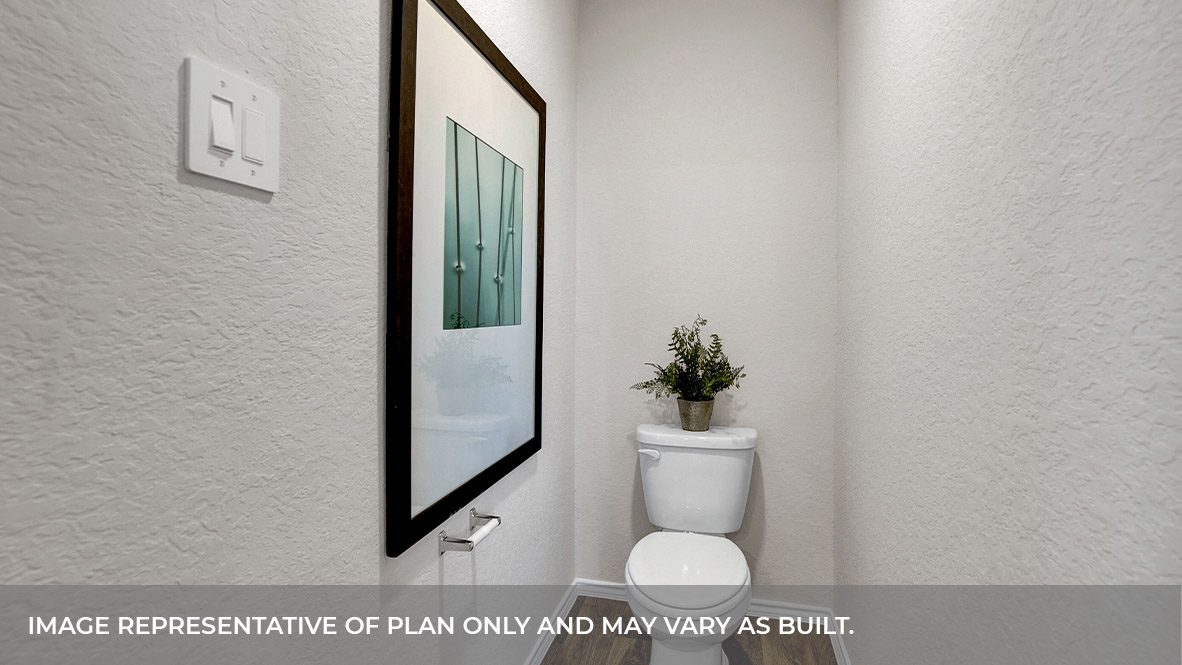 Main bathroom with water closet.