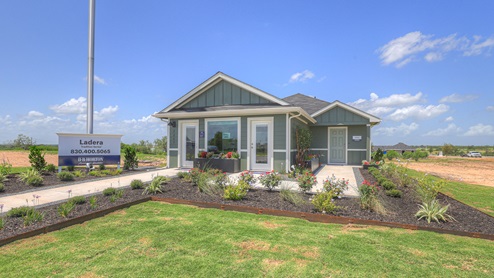 Emma floorplan K elevation single-story farmhouse exteriors.
