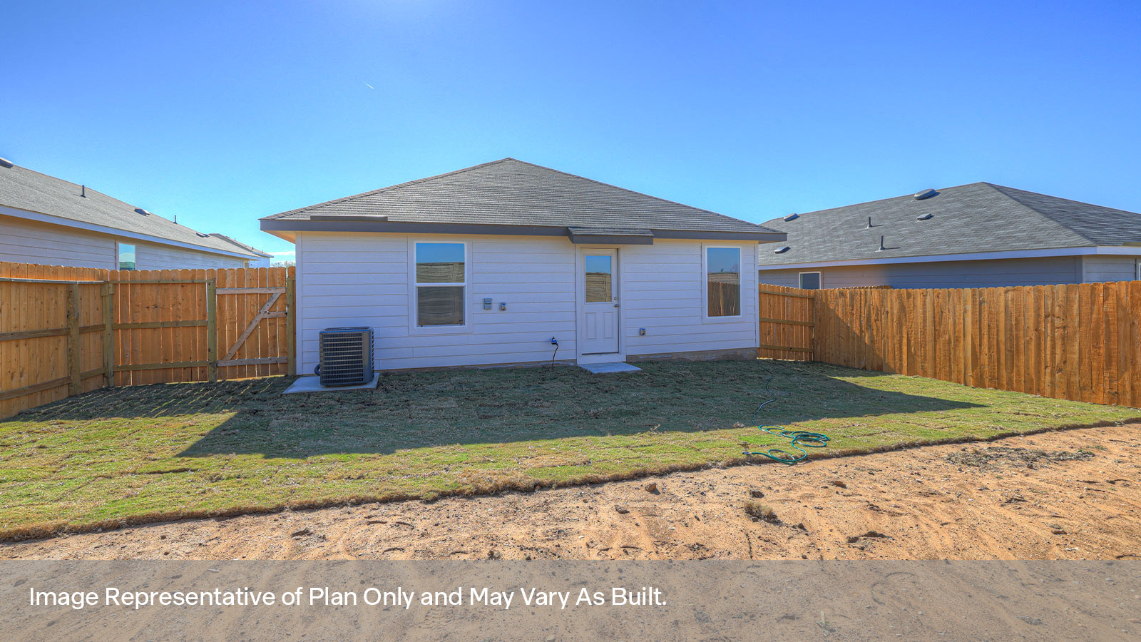 Rear Stoop and backyard