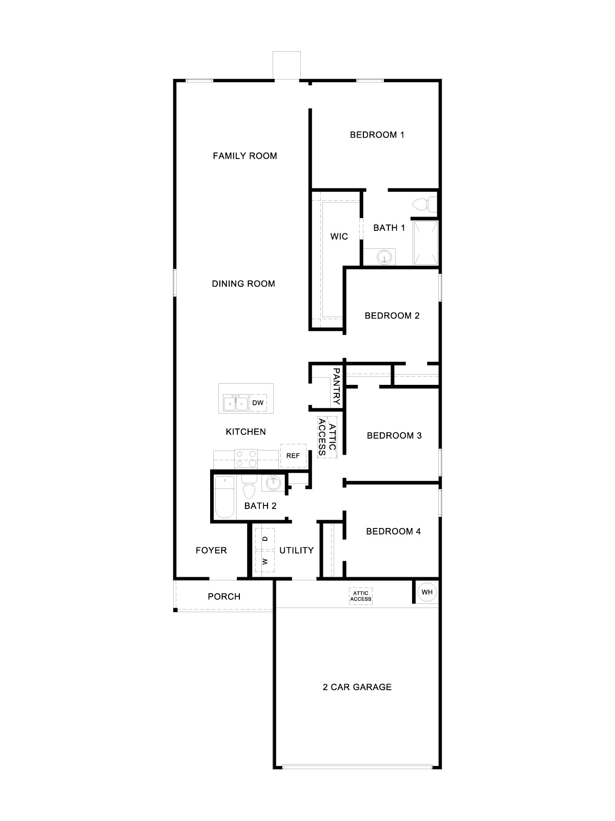 Emma single story home with 4 bedrooms