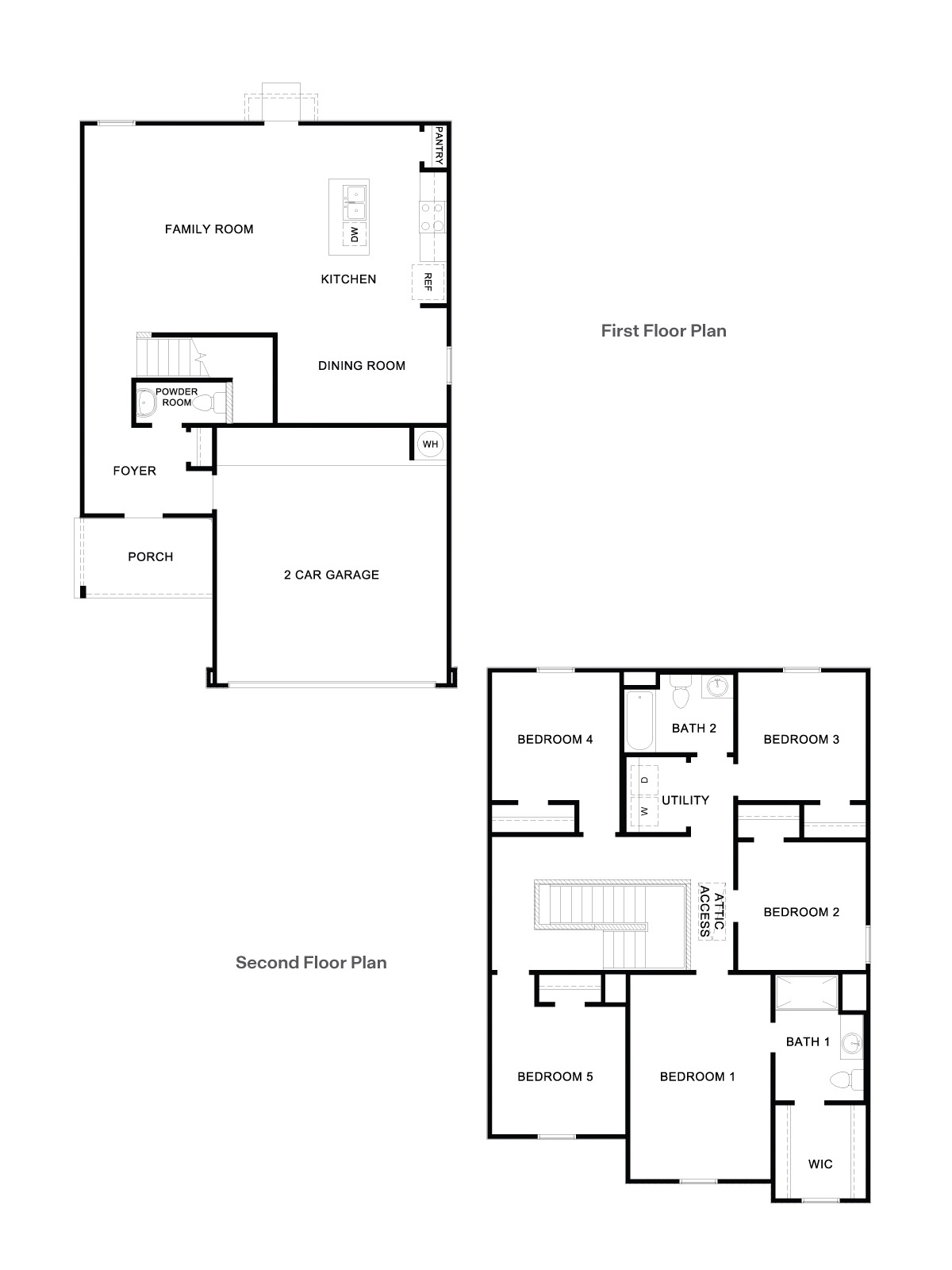 Franklin two story home with 5 bedrooms