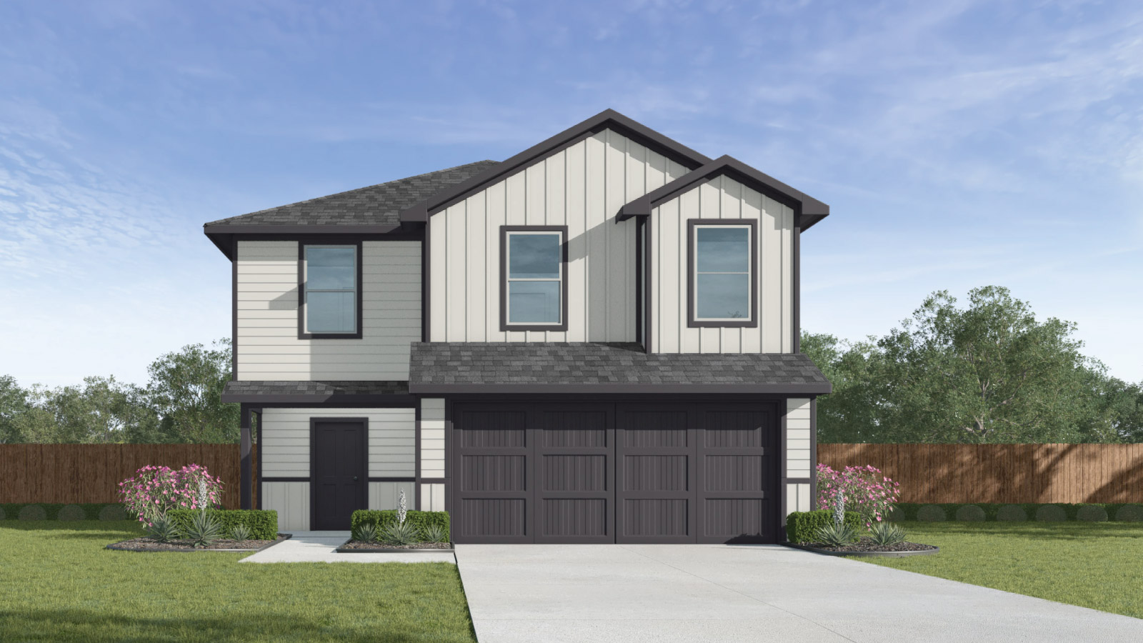 Franklin farmhouse wo story home with black shingles