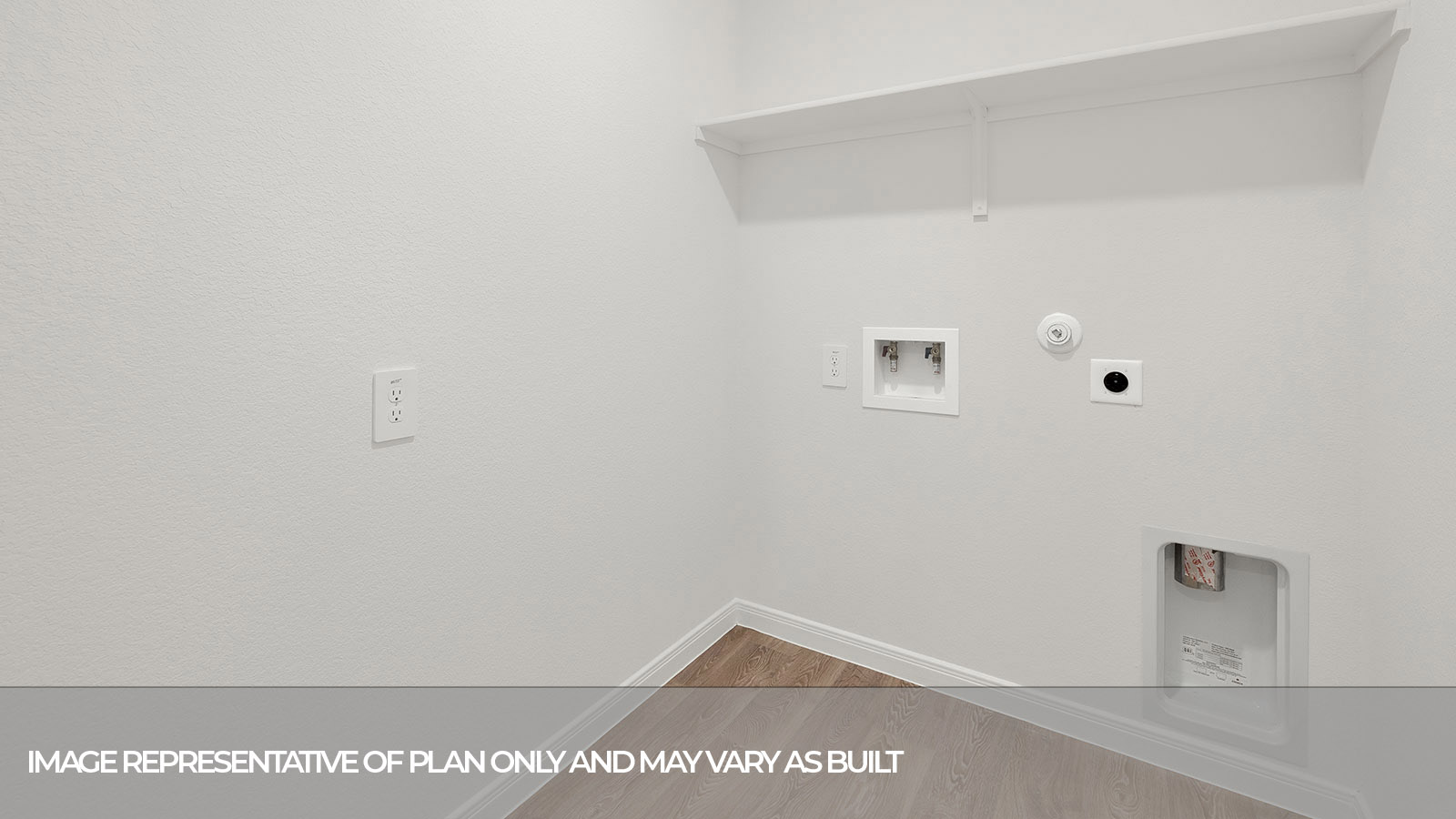 Laundry room with washer/dryer connections.