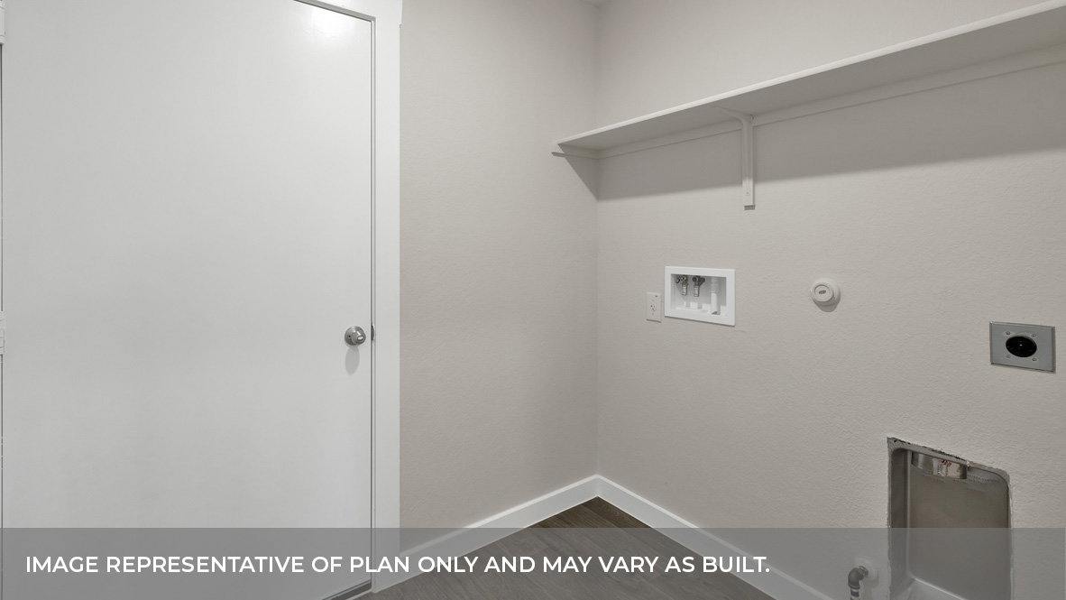 Laundry room with washer/dryer connections.