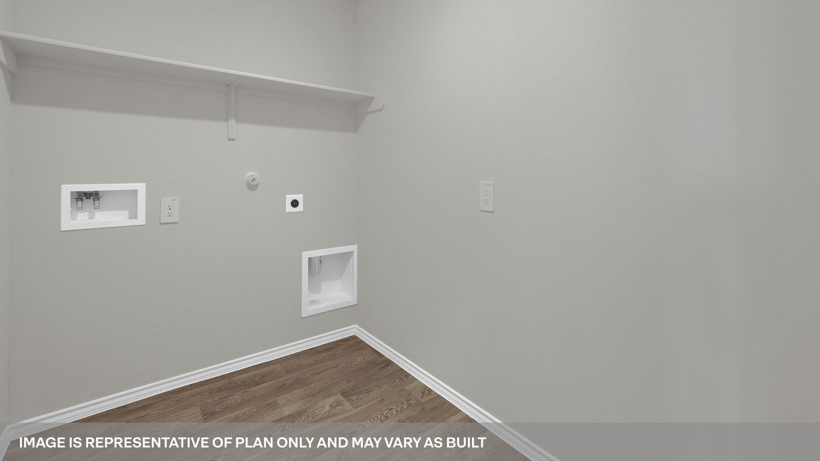 Laundry room with washer/dryer connections.