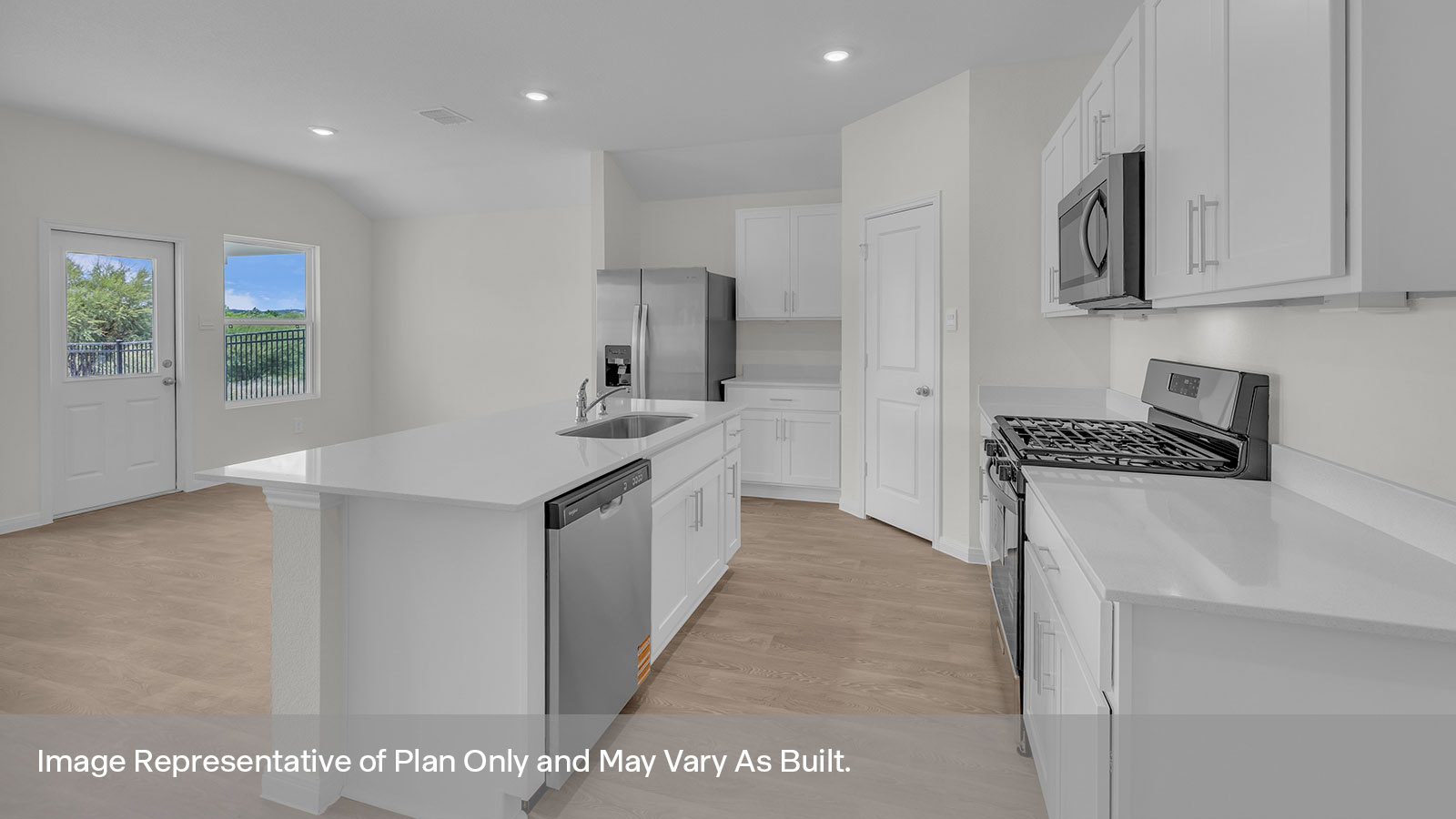 TRACE Irvine Floorplan Kitchen Island Counter