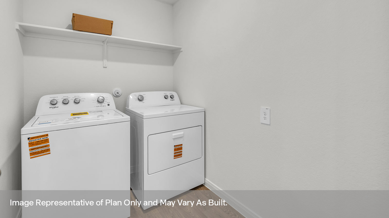 Laundry room with washer/dryer connections.