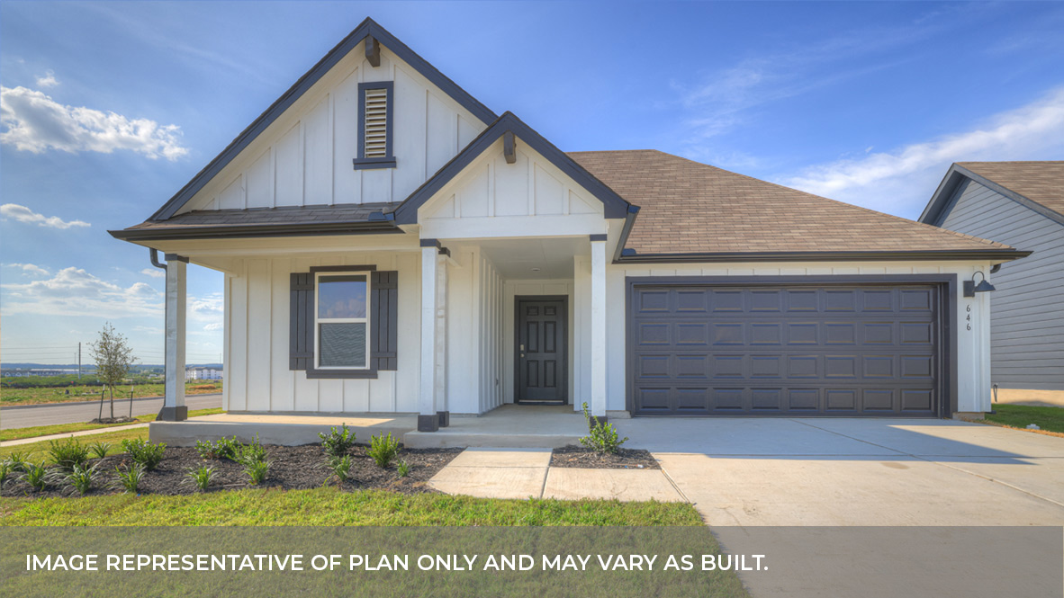 Trace Lakeway Floorplan Exterior Photo 4 bedroom 3 bath One Story