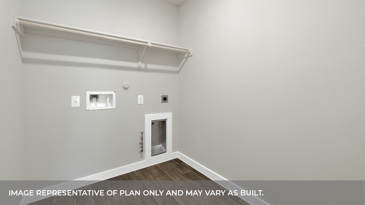 Laundry room with washer/dryer connections.