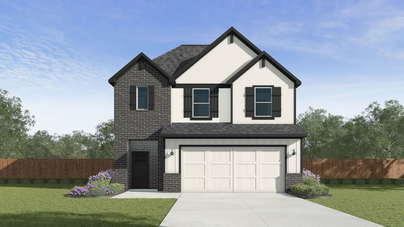 The Grace floorplan G elevation rendering.