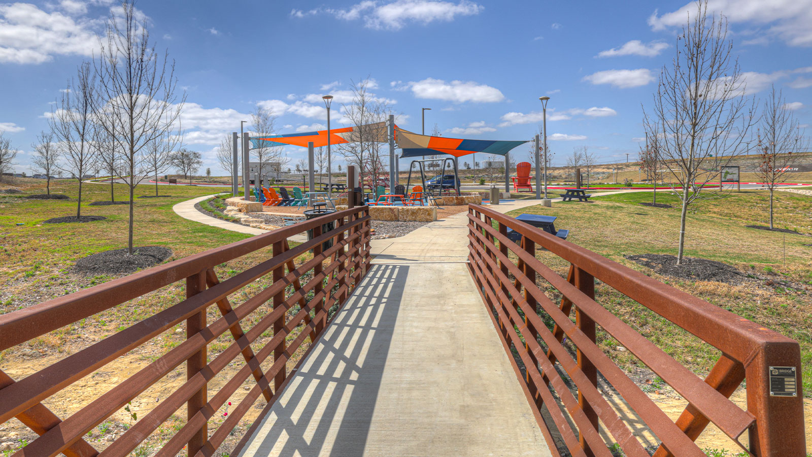 Bridge leading to Fairway Park.