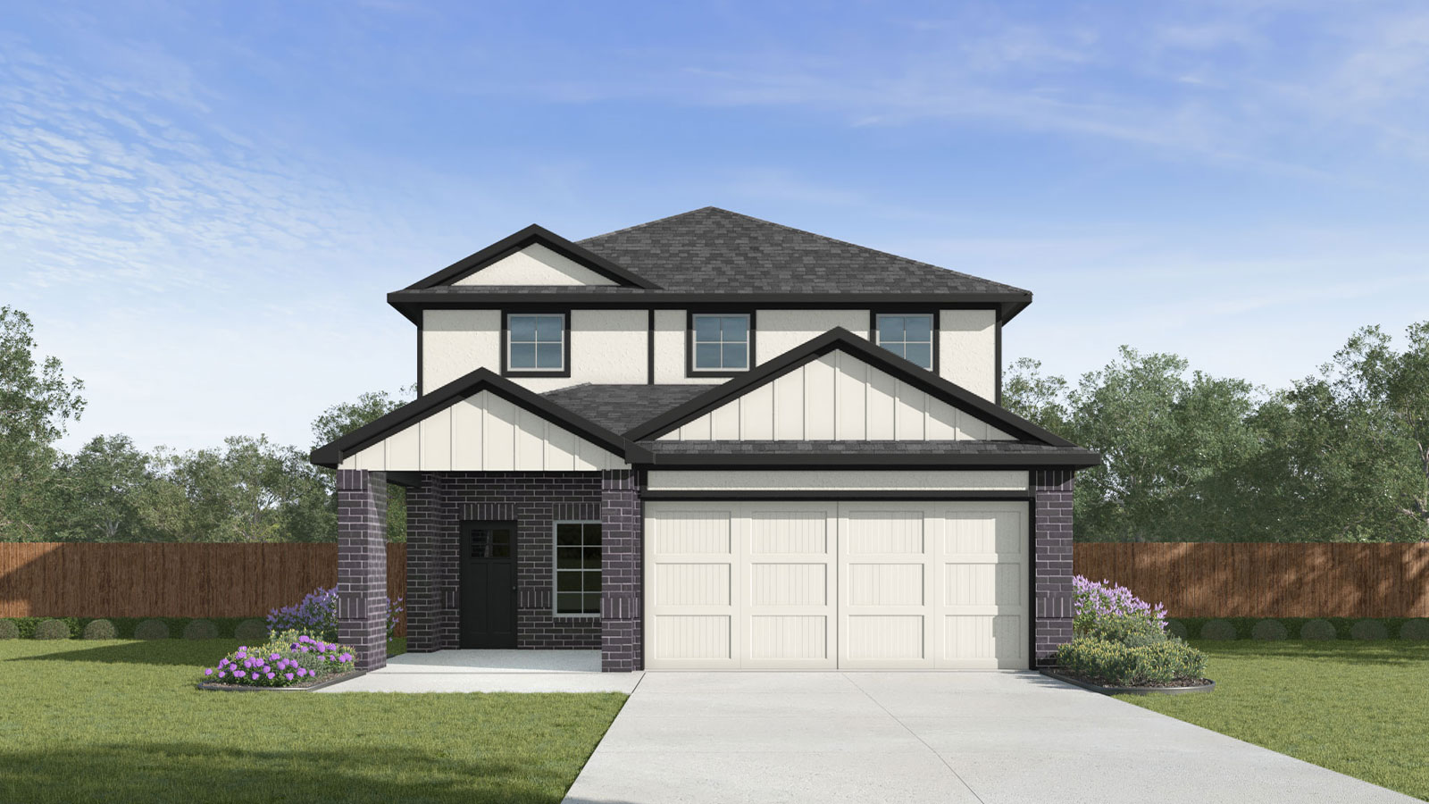 Nicole floorplan O elevation rendering.