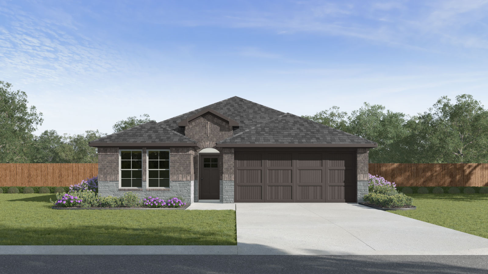 The Gaven floorplan B elevation.