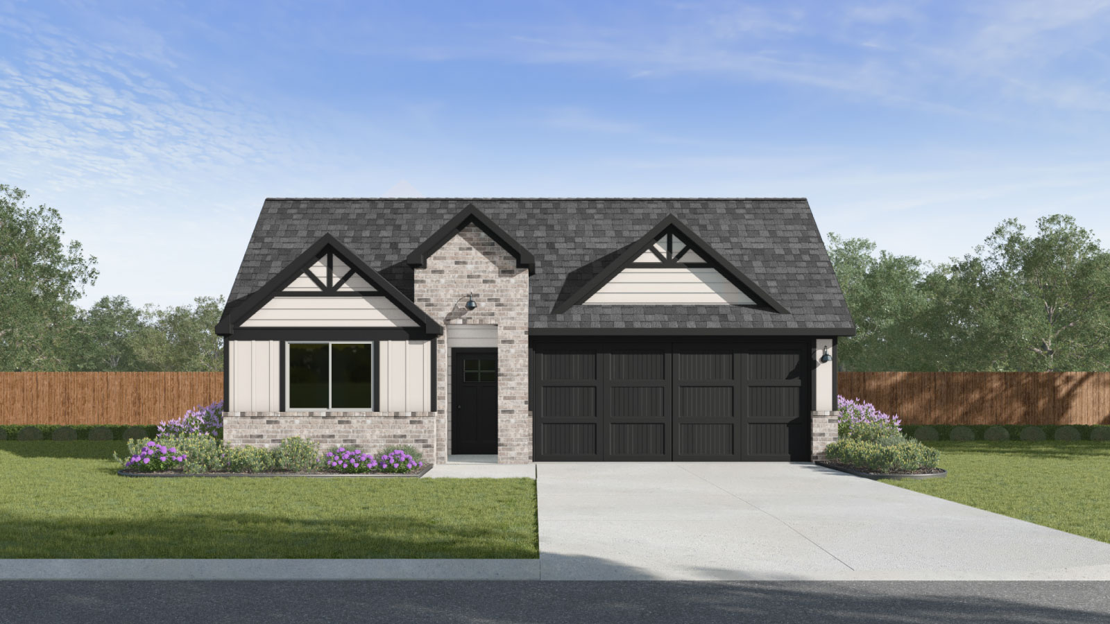 The Gaven floorplan F elevation.