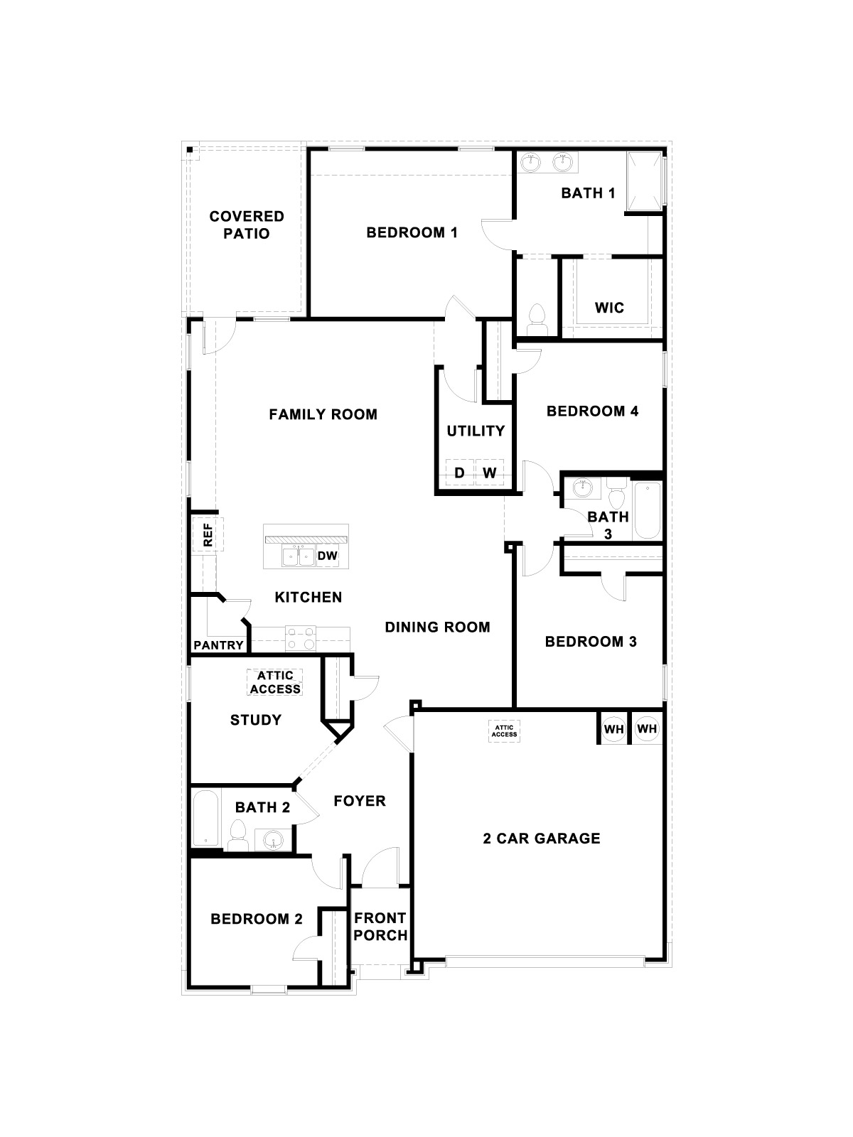 The Lakeway floorplan image.