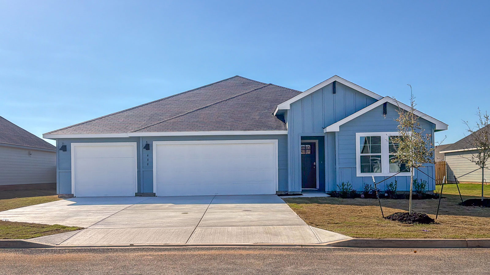 Sonoma Oaks Courtland Floorplan Exterior Photo 4 bedroom 3 bath 3 car garage One Story