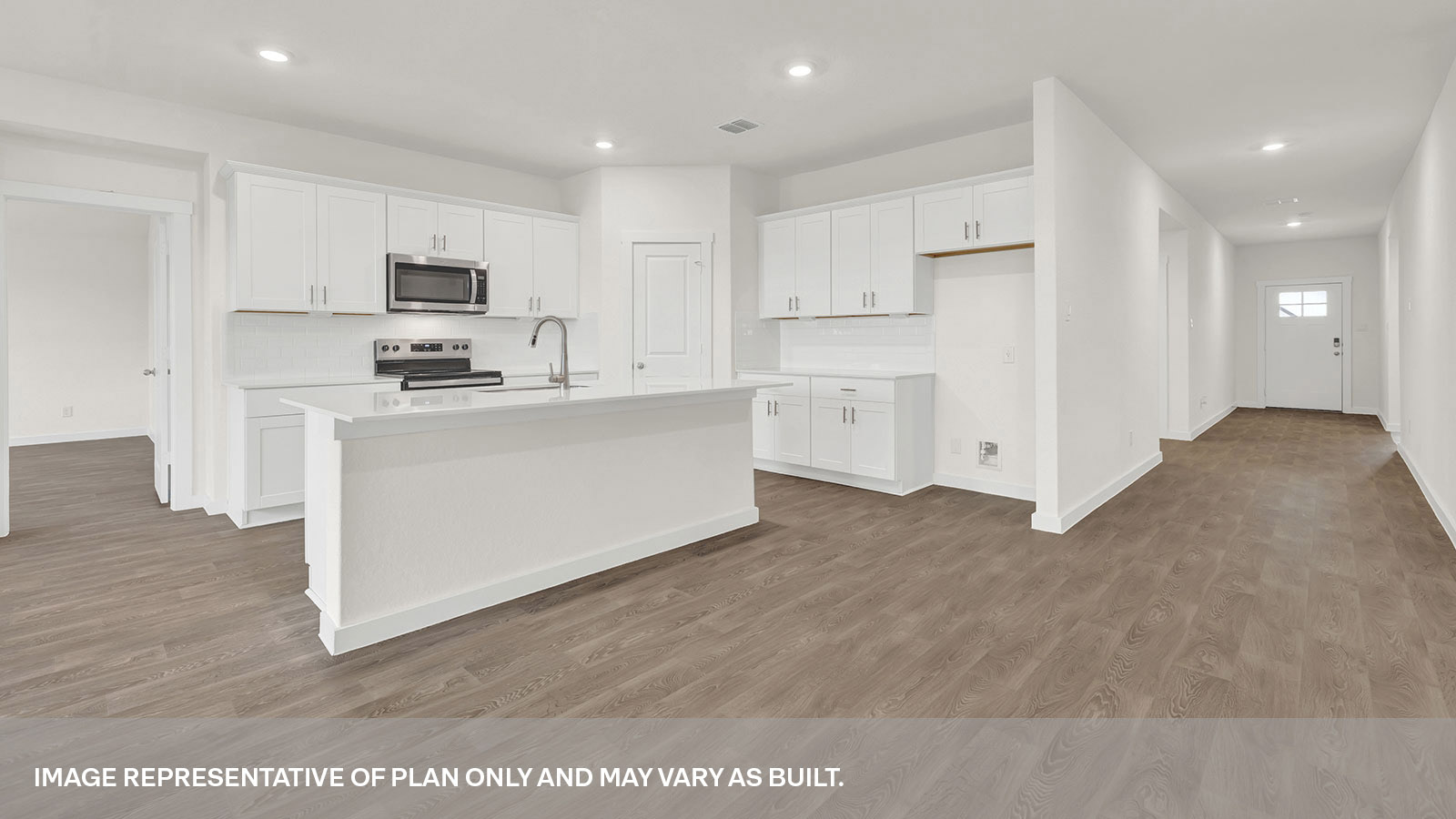 Sonoma Oaks  Courtlan Floorplan Kitchen and Entry