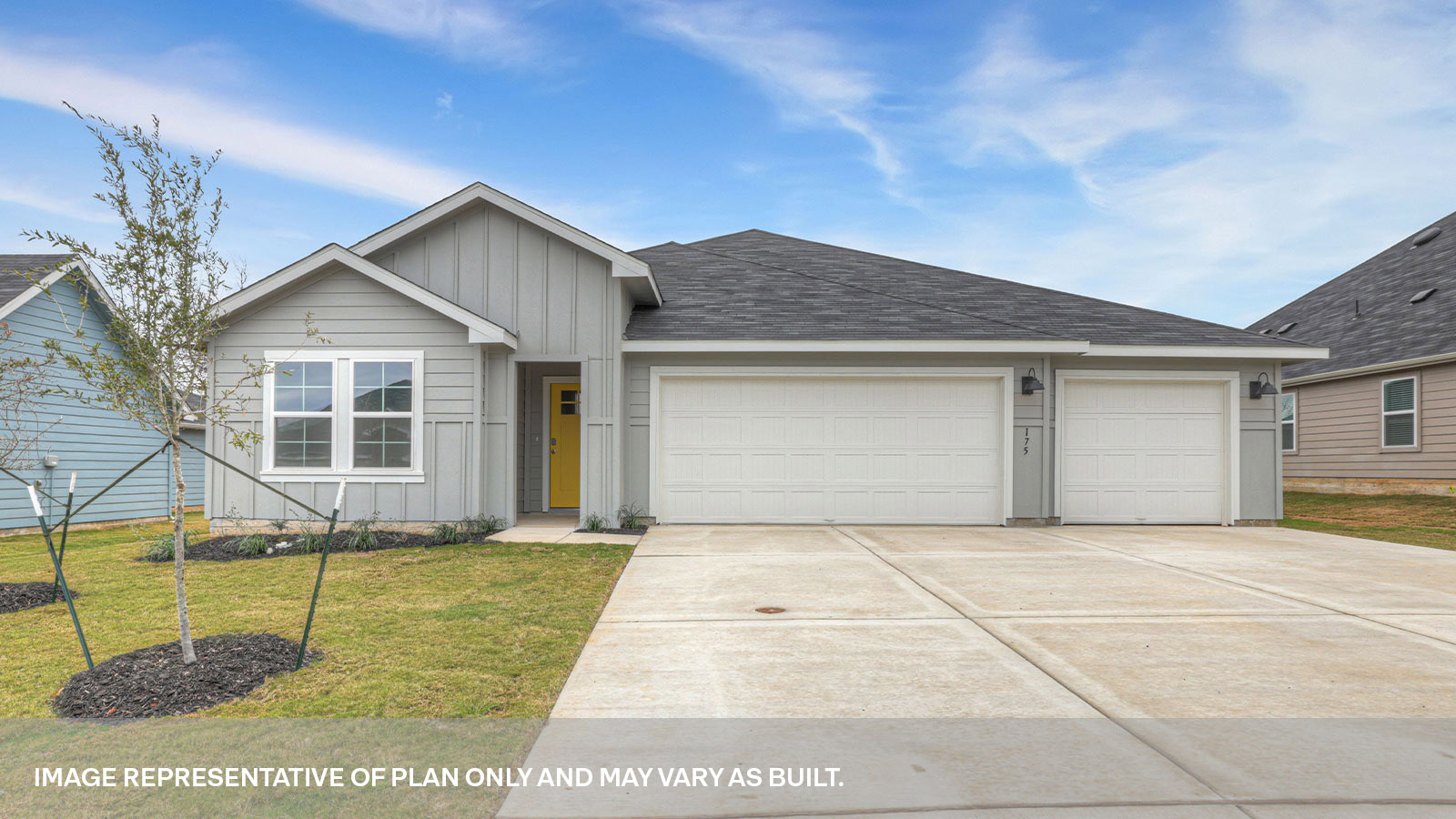 Sonoma Oaks Courtland Floorplan Exterior Photo 4 bedroom 3 bath 3 car garage One Story