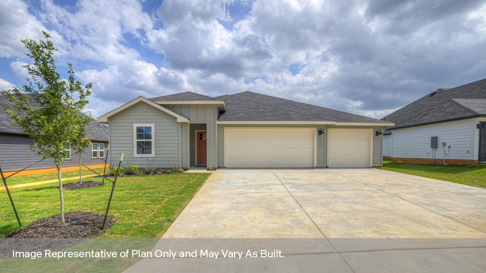 Sonoma Oaks Courtland Floorplan Exterior Photo 4 bedroom 3 bath 3 car garage One Story