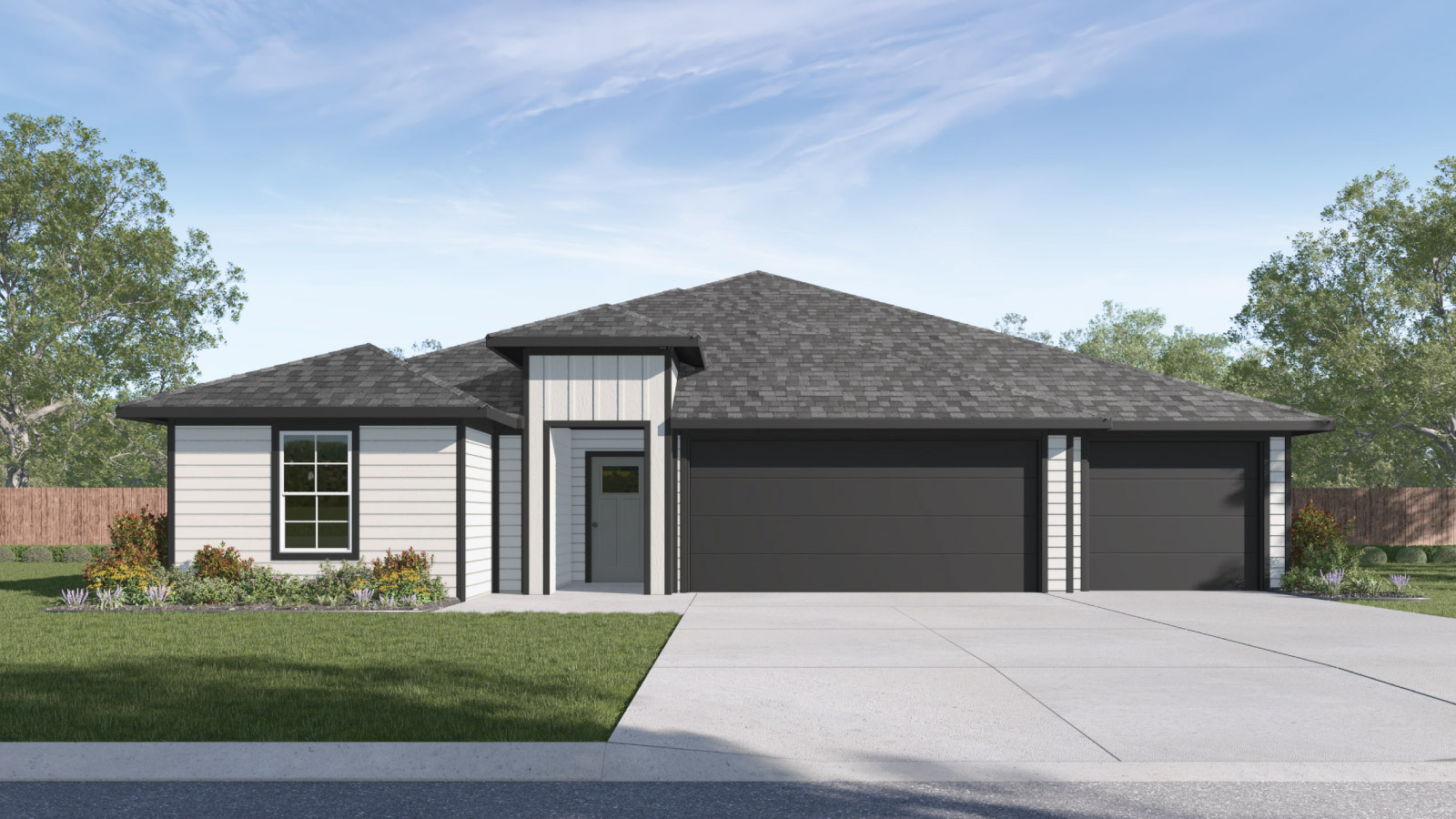 Sonoma Oaks Grayson Floorplan J Elevation 5 bed 3 bath 3 car one story