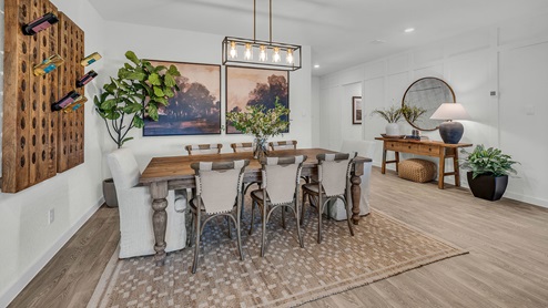 Irving Floorplan Dining Room Family Room Dining Room and Kitchen