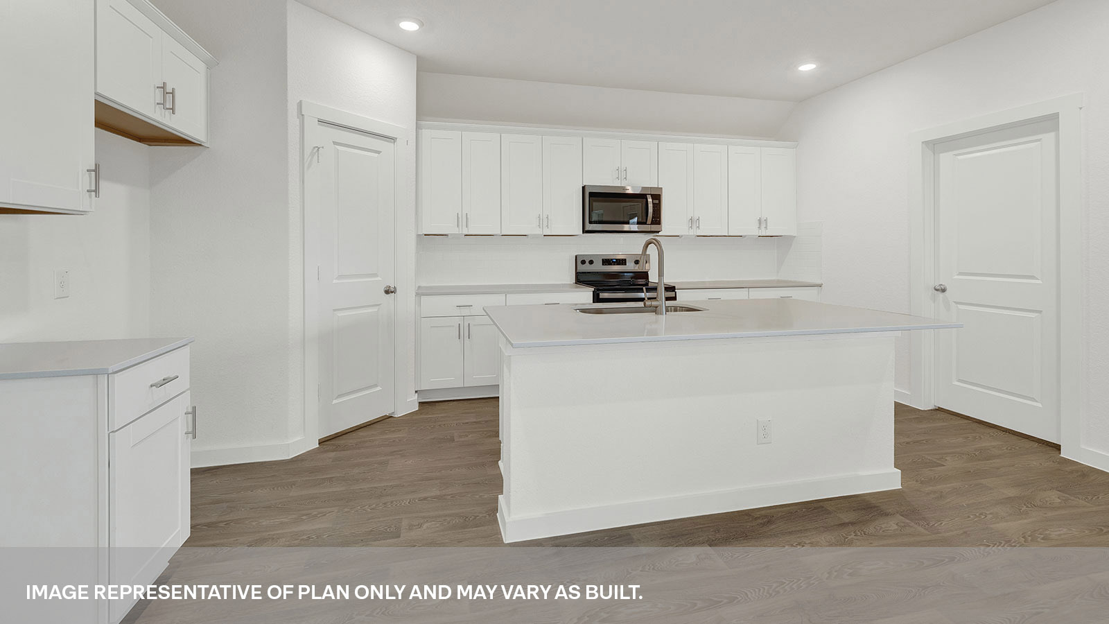 Sonoma Oaks Coleman Floorplan Kitchen Island and Countertops