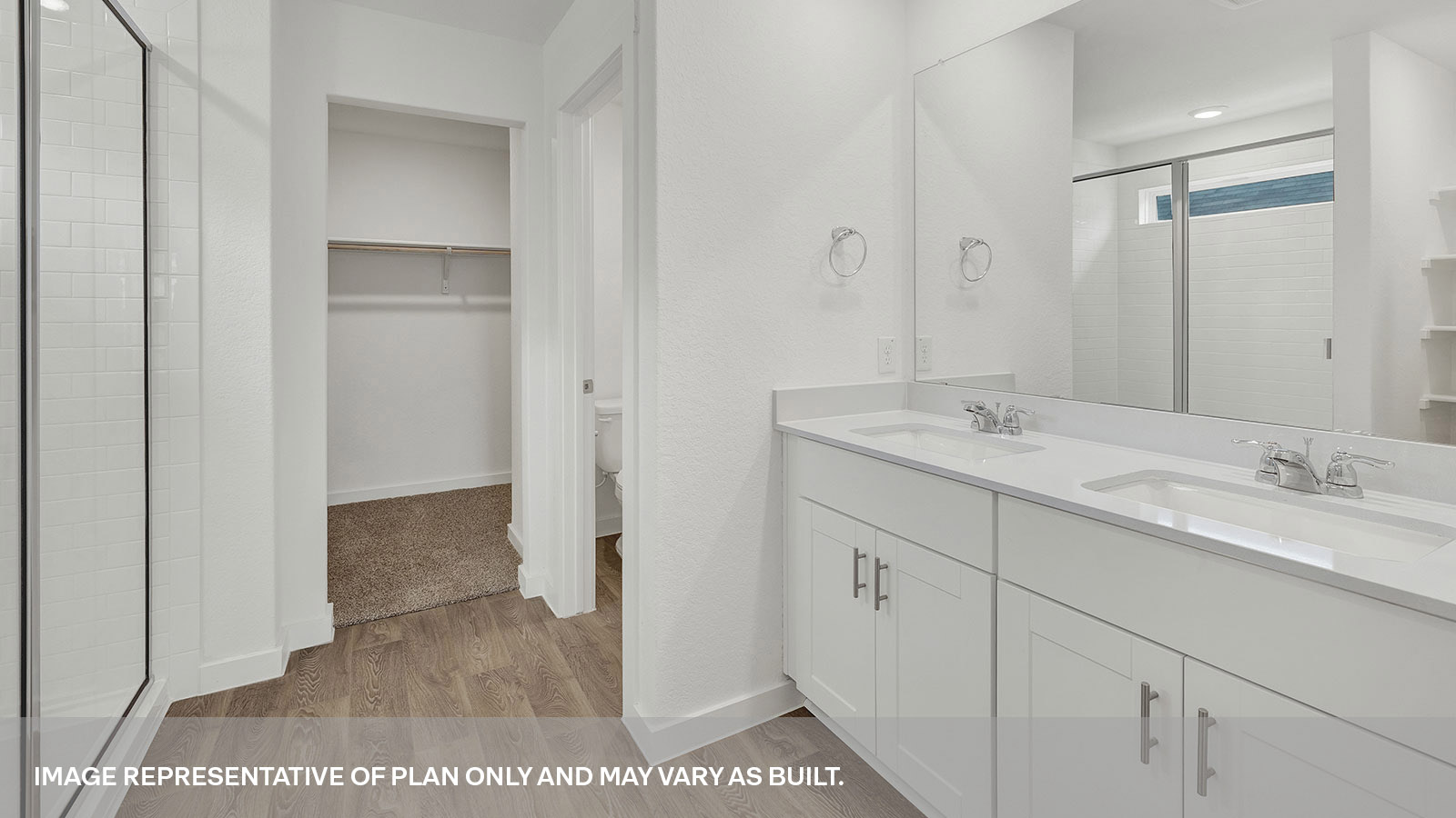 Sonoma Oaks Coleman Floorplan Bathroom 1 and closet