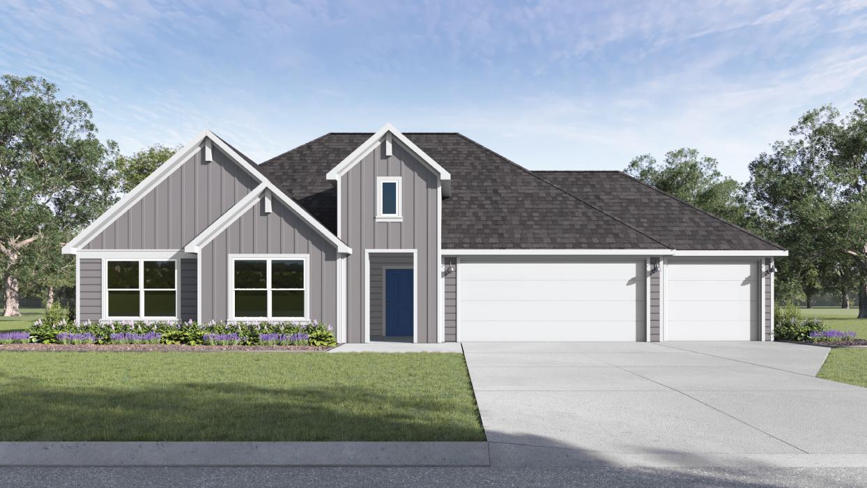 Sonoma Oaks Coleman Floorplan G Elevation 3 bedroom 2 bath 3 Car