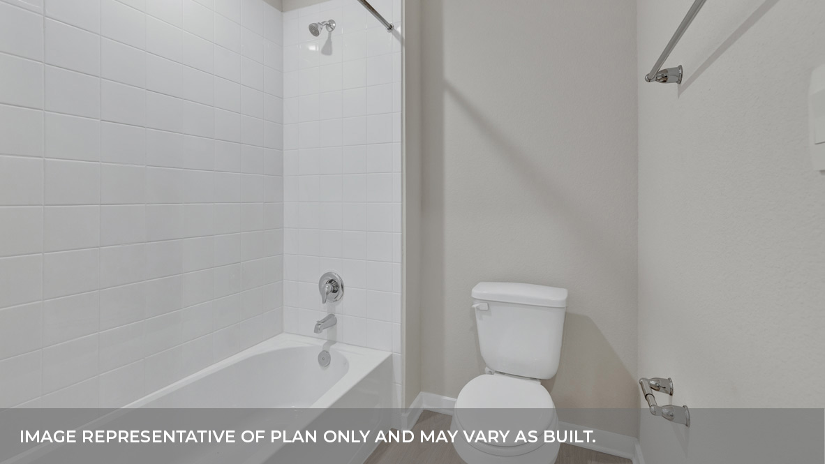 Sonoma Oaks  Frisco Floorplan Bathroom 2 bathtub