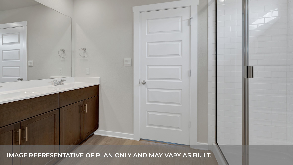 Sonoma Oaks  Frisco Floorplan Bathroom 1 and closet