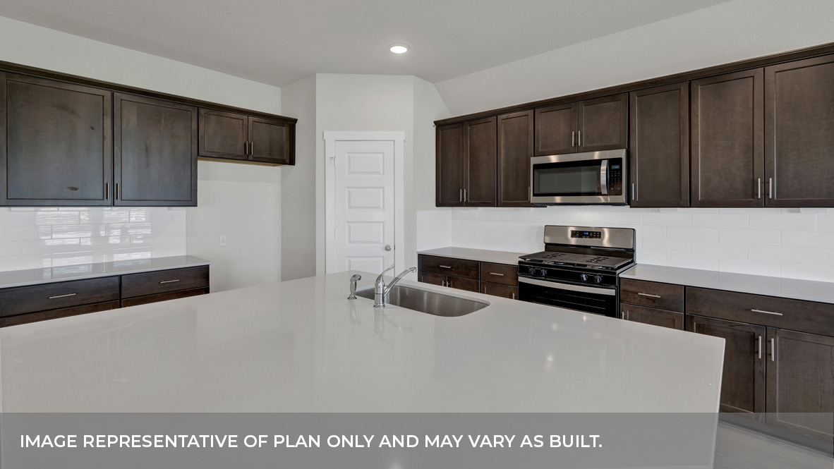 Sonoma Oaks  Frisco Floorplan Kitchen Island and Countertops