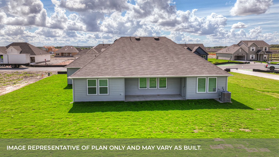 Sonoma Oaks  Frisco Floorplan Back Patio