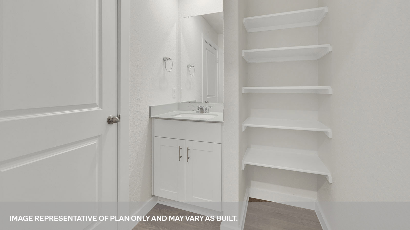Sonoma Oaks Garland Floorplan Bathroom 2  sink and bathtub
