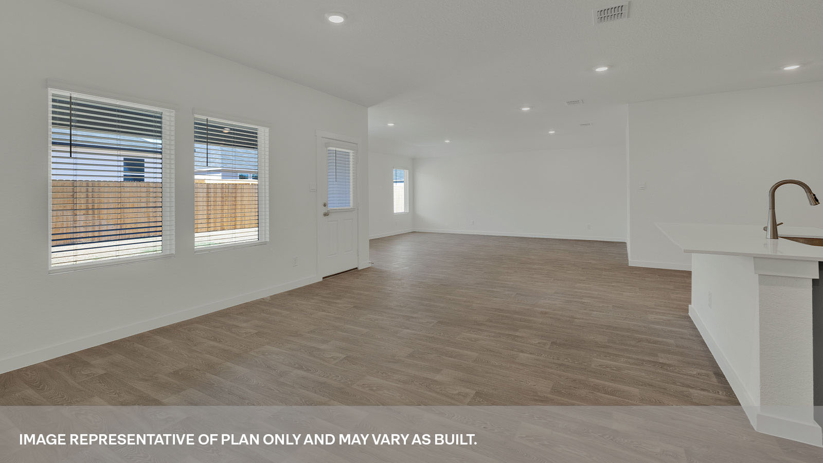 Sonoma Oaks Garland Floorplan Dining Room and Family Room