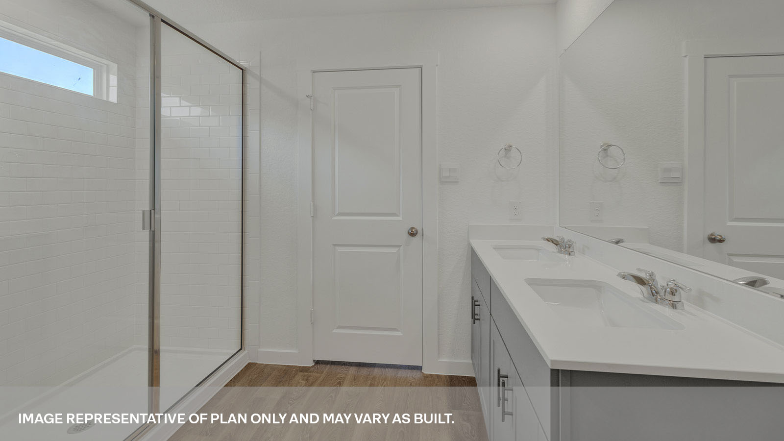 Sonoma Oaks Garland Floorplan Bathroom 1 sink and bedroom 1 closet