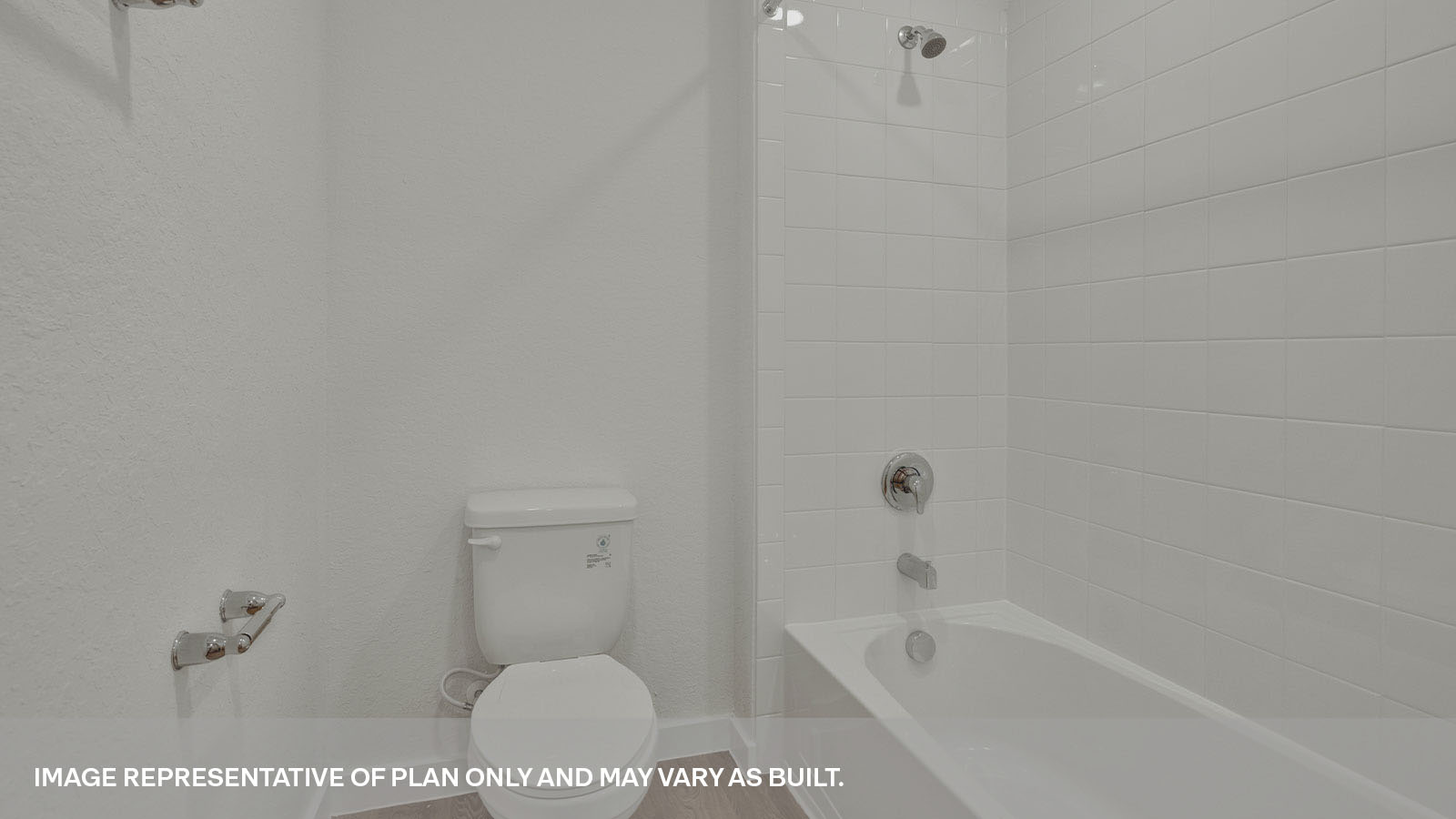 Sonoma Oaks Garland Floorplan Bathroom 2  sink and bathtub