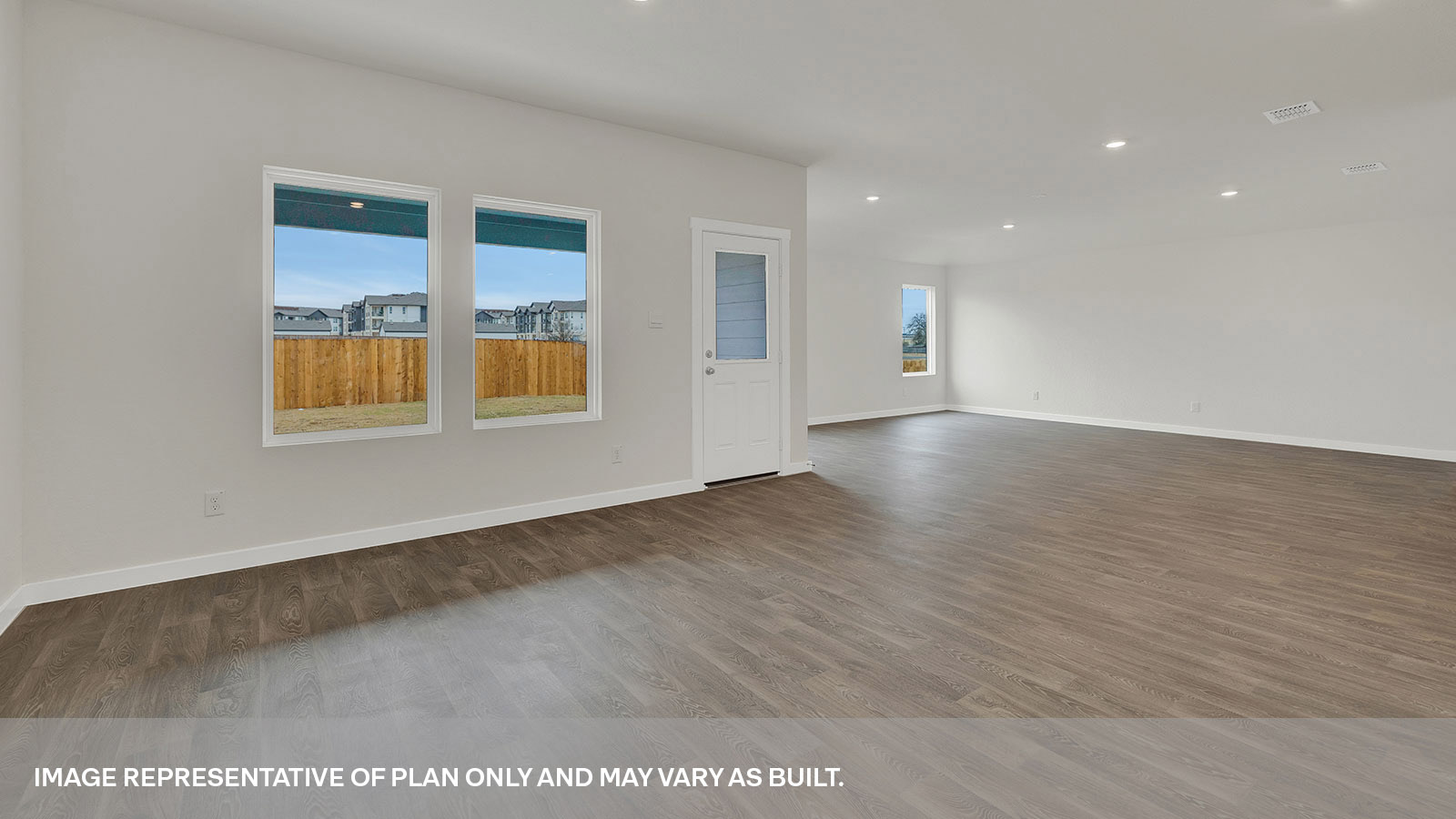 Sonoma Oaks Garland Floorplan Dining Room and Family Room