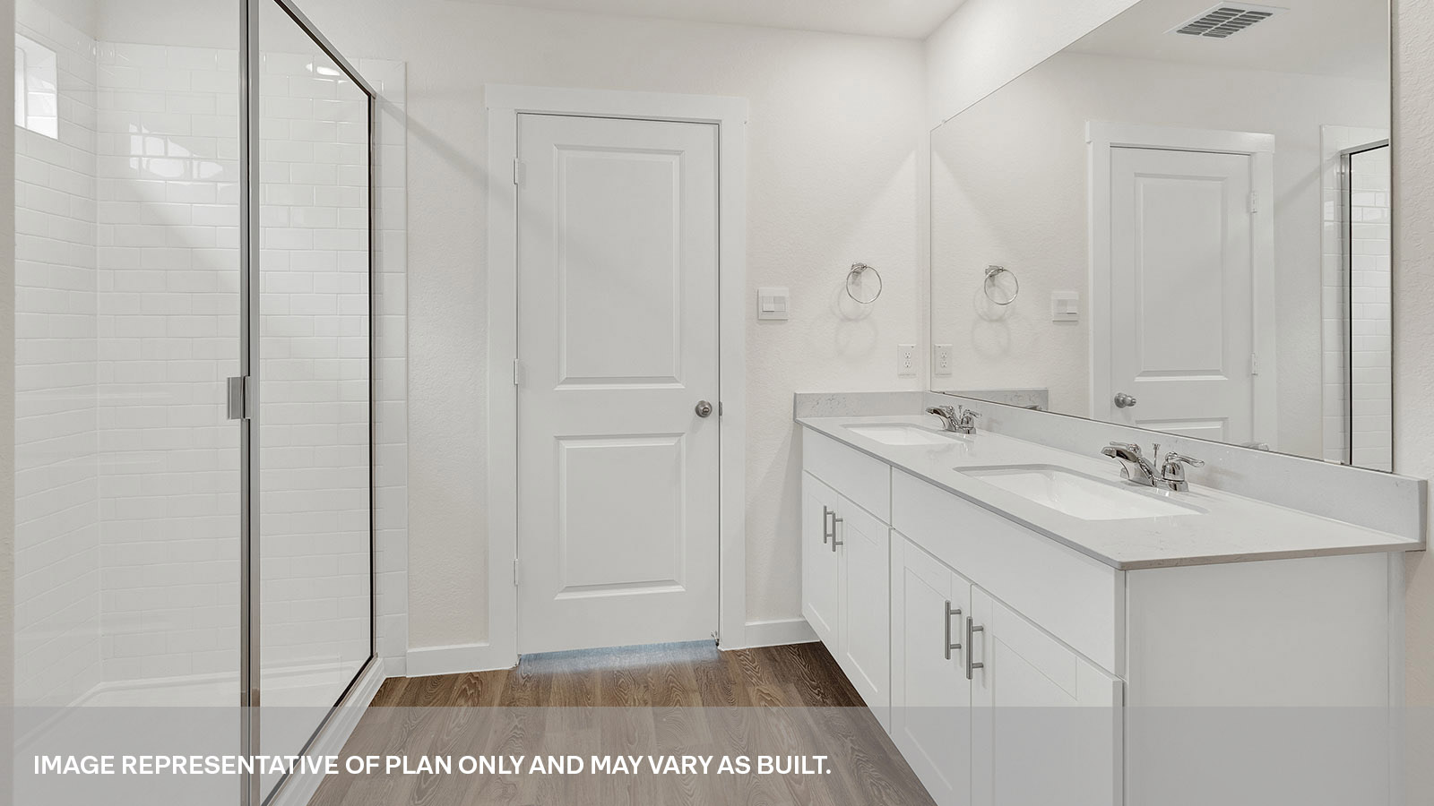 Sonoma Oaks Garland Floorplan Bathroom 1 sink and shower