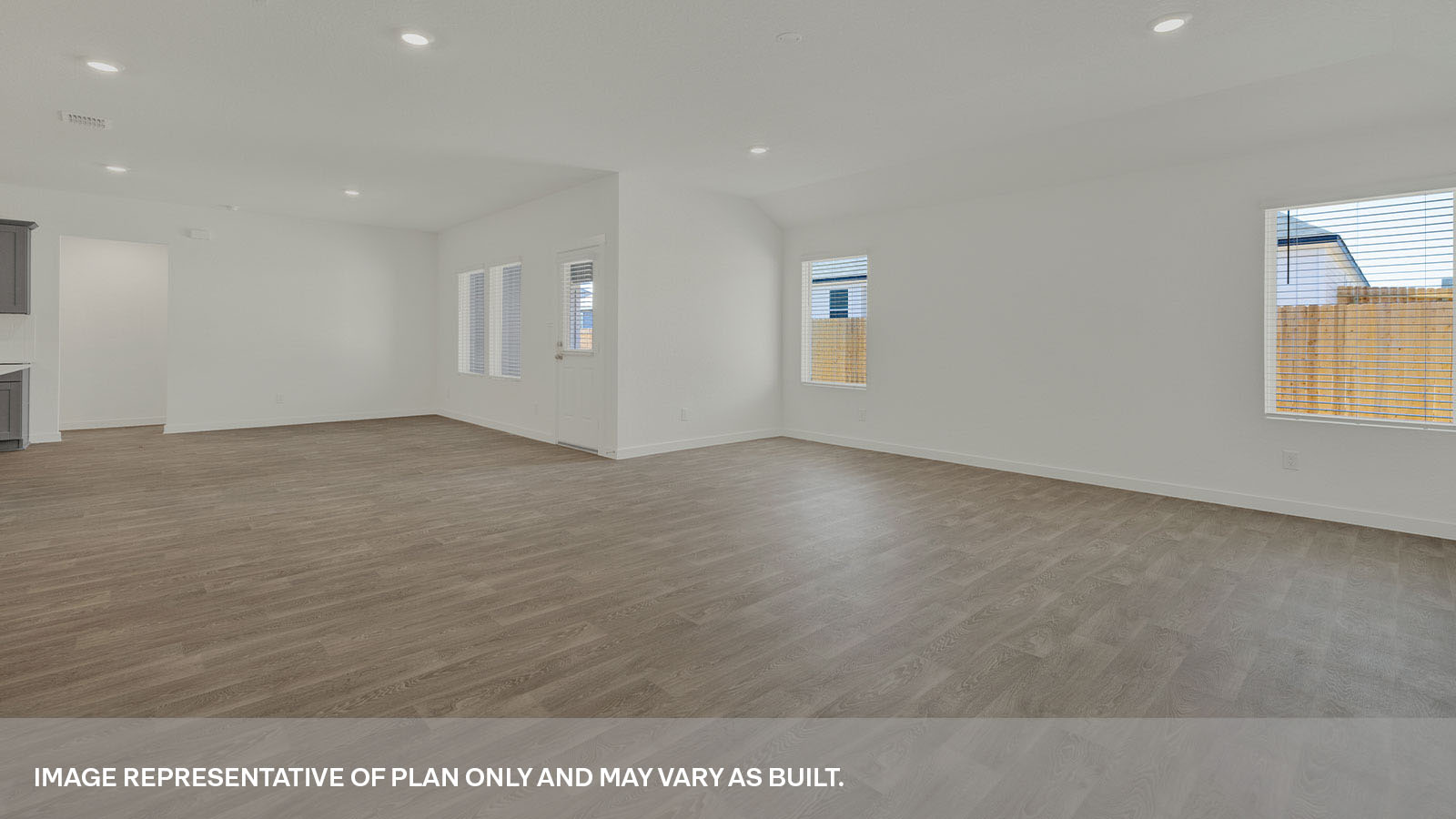 Sonoma Oaks Garland Floorplan Family Room and Dining Room