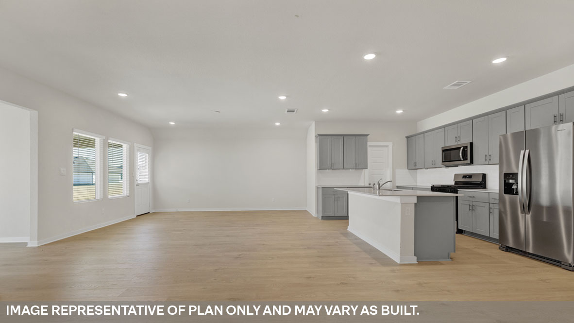 Sonoma Oaks Holden Floorplan Dining Room Family Room and Kitchen