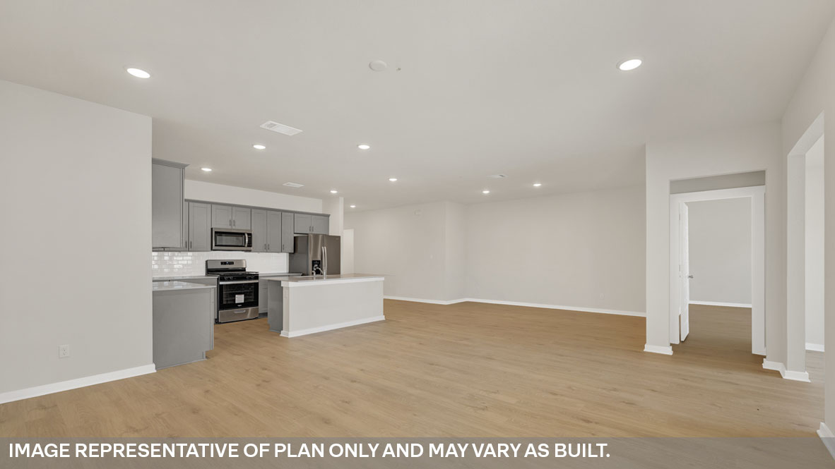 Sonoma Oaks Holden Floorplan Family Room and kitchen