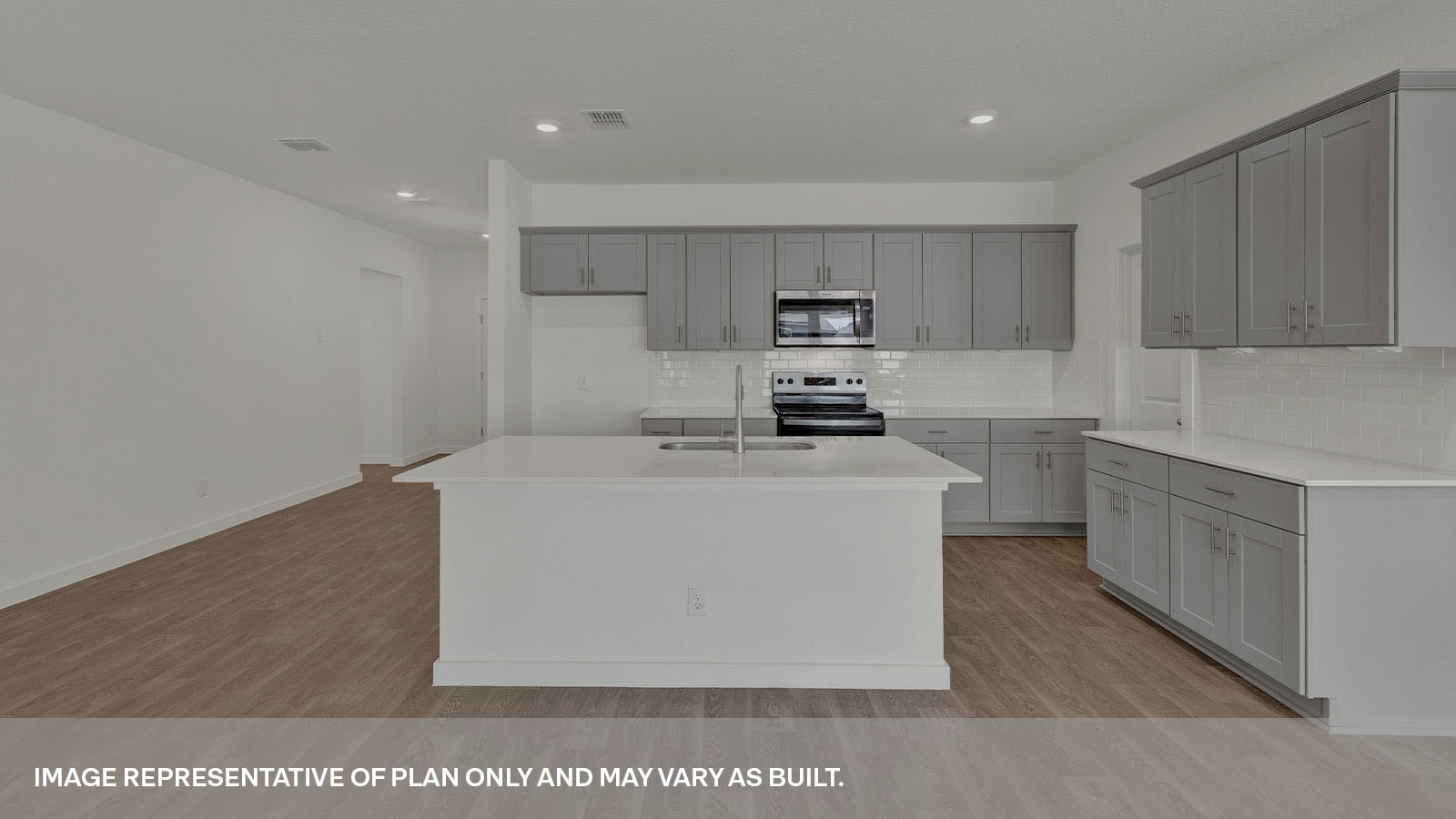 Sonoma Oaks Holden Floorplan Kitchen Island and Countertops