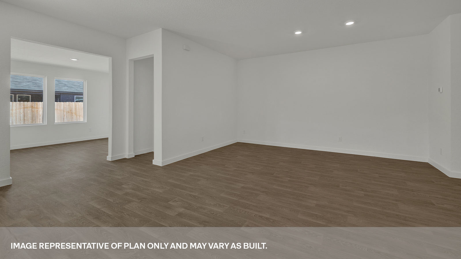 Sonoma Oaks Holden Floorplan  Family Room Kitchen and dining room