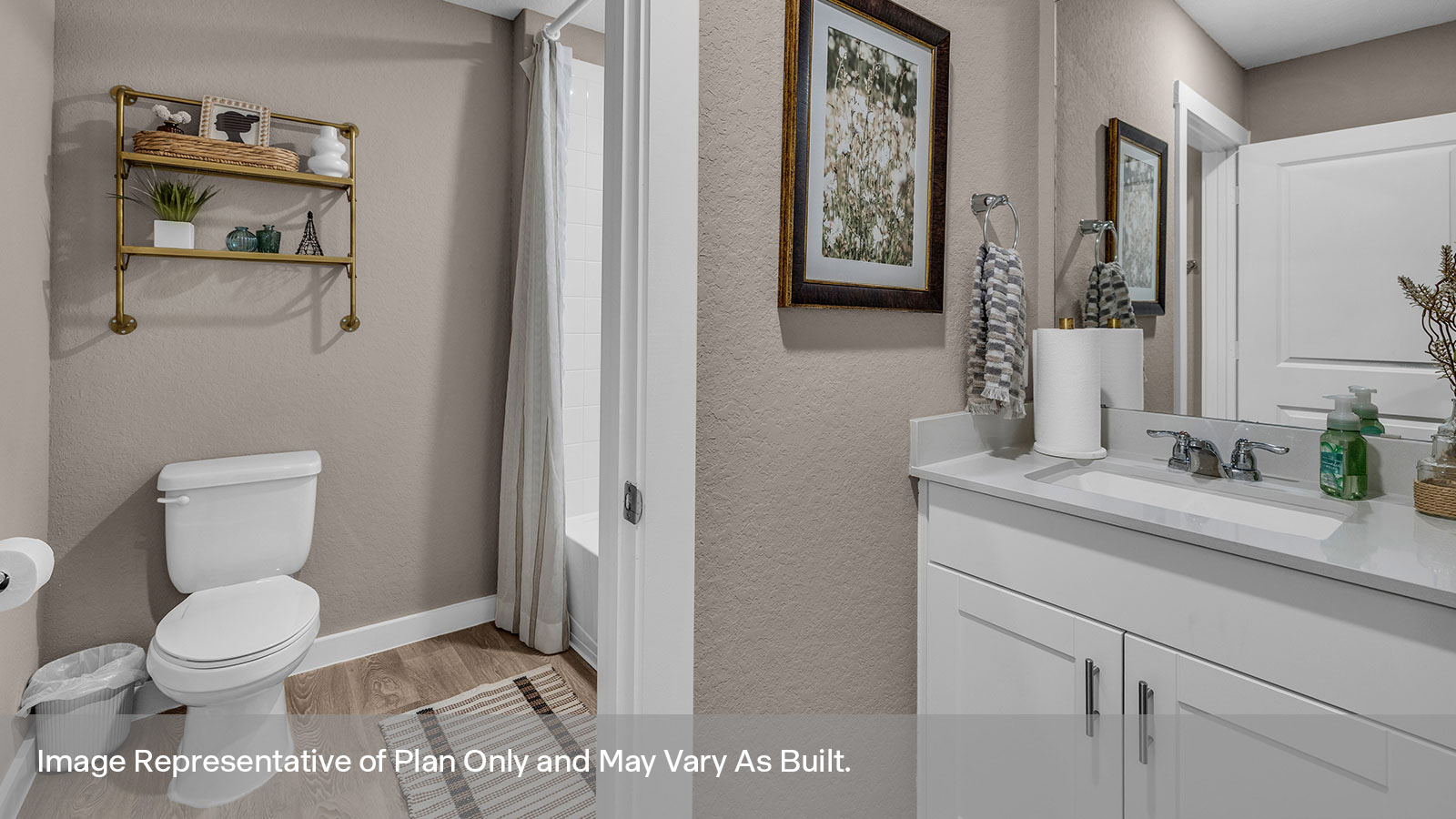 Sonoma Oaks Irving Floorplan Bathroom 3 Toilet and Shower