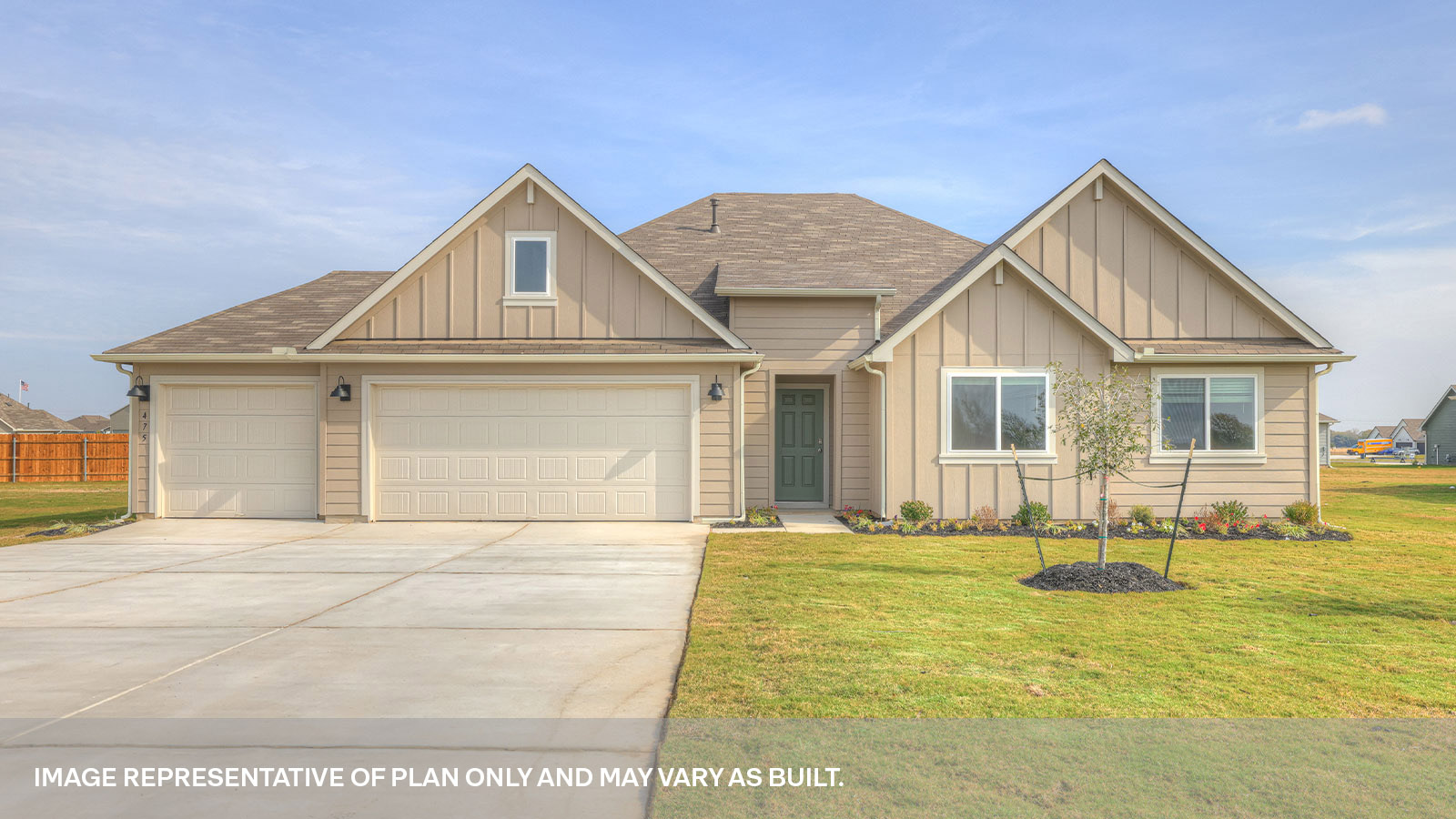 Sonoma Oaks Irving Floorplan Exterior Photo 4 bedroom 3 bath One Story
