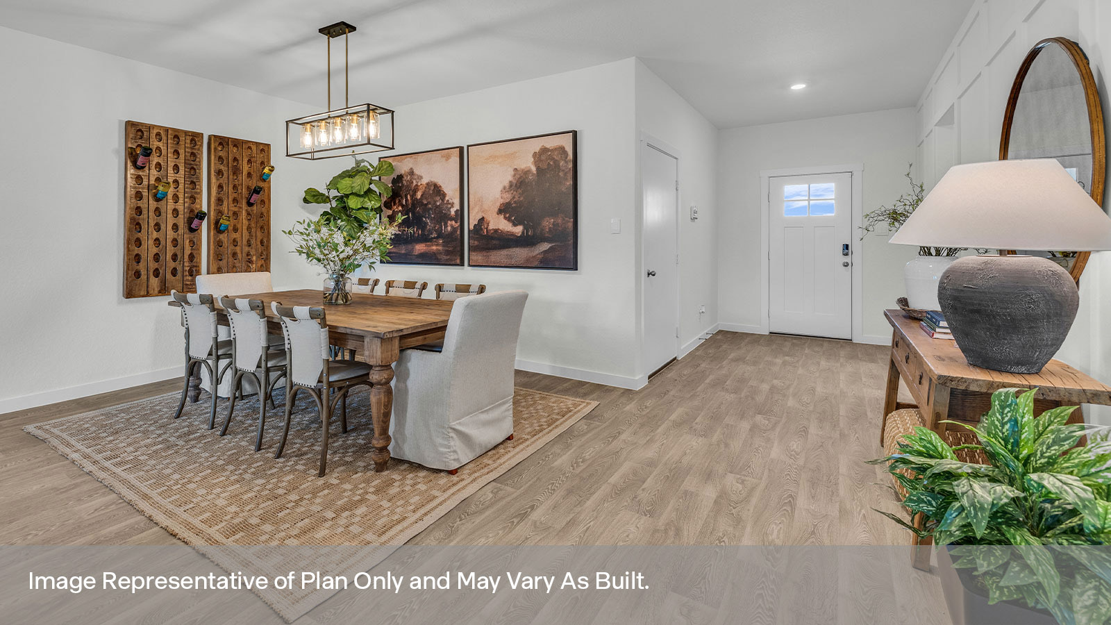 Sonoma Oaks Irving Floorplan Dining Room and Entry