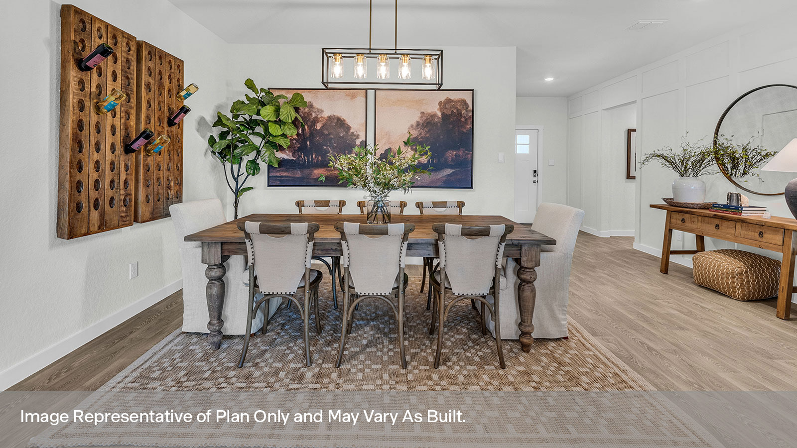 Sonoma Oaks Irving Floorplan Dining Room and Entry