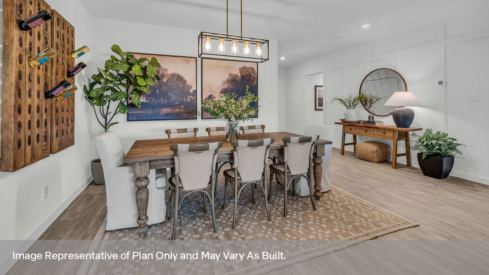 Sonoma Oaks Irving Floorplan Dining Room and Entry