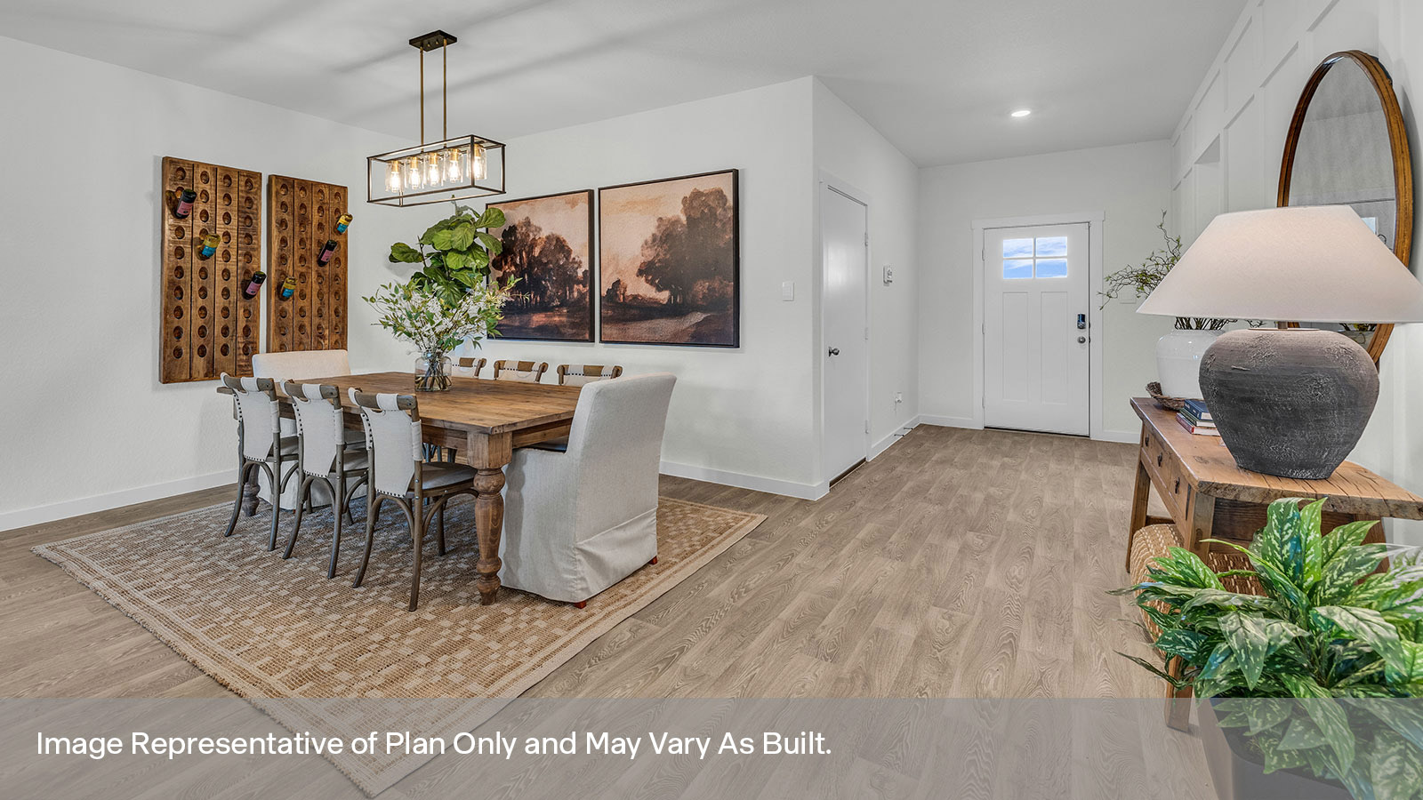 Sonoma Oaks Irving Floorplan Dining Room and Entry